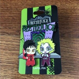 Bettlejuice wedding label pin